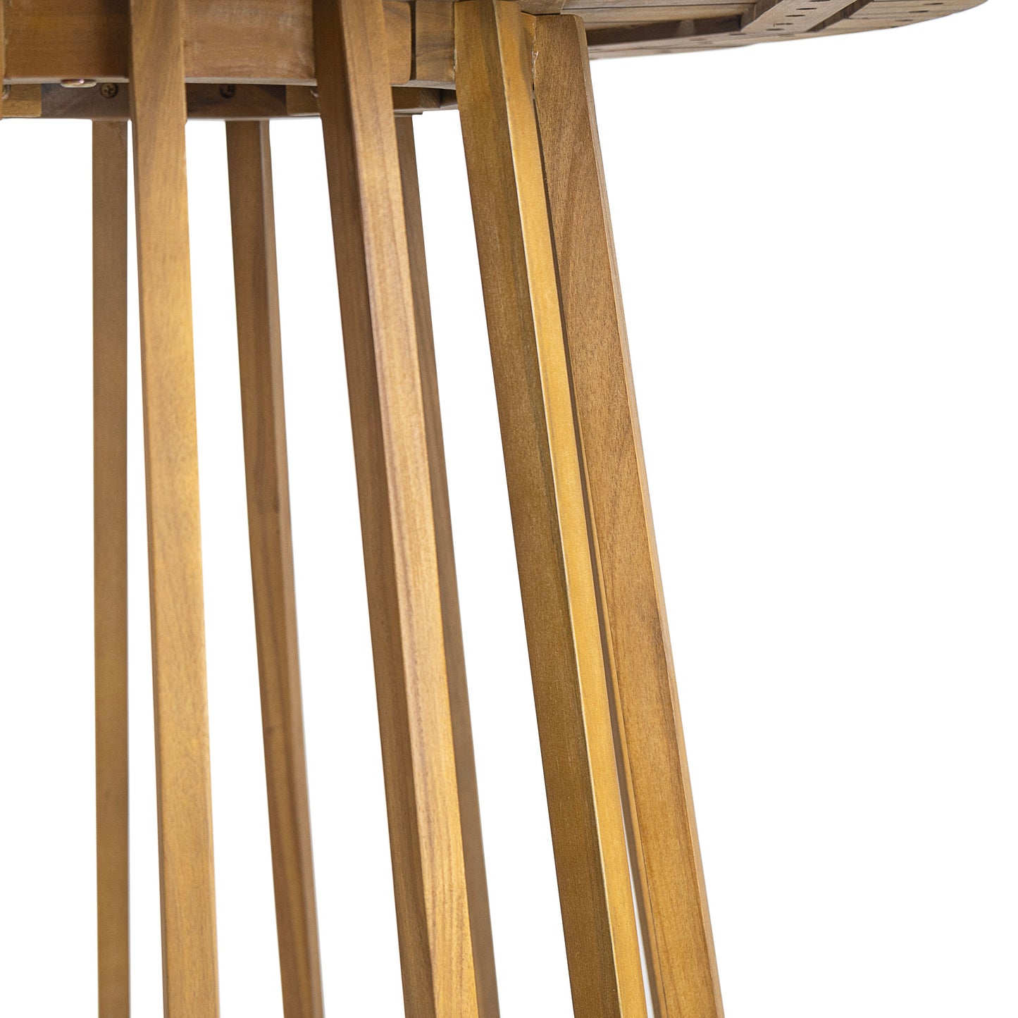 Outdoor Round Top Acacia Wood Dining Table