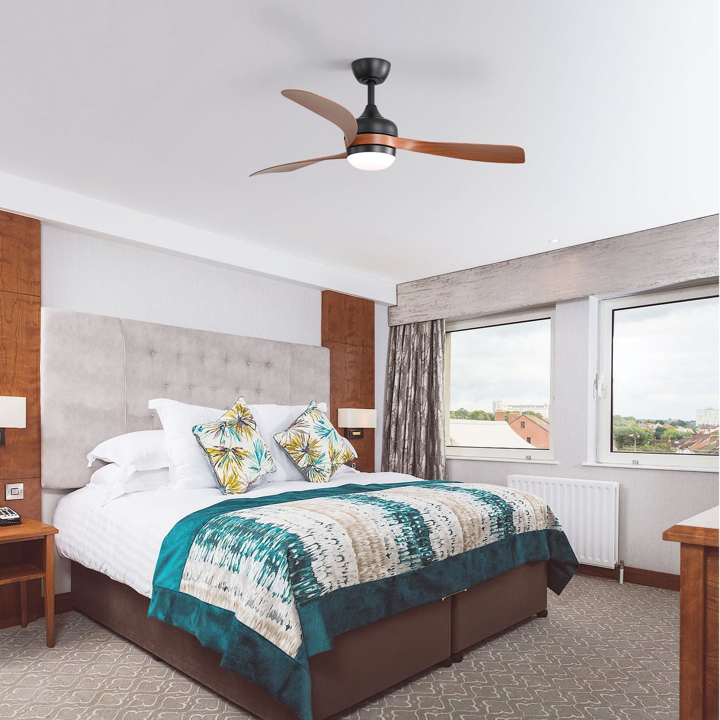 52-Inch Ceiling Fan With Reversible DC Motor and LED Light