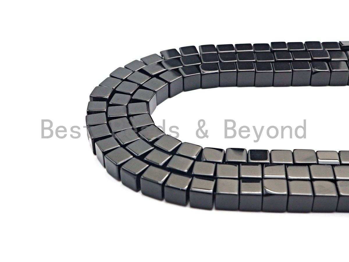 NEW STYLE!! Quality Natural Black Onyx Cube beads, 6mm/8mm/1