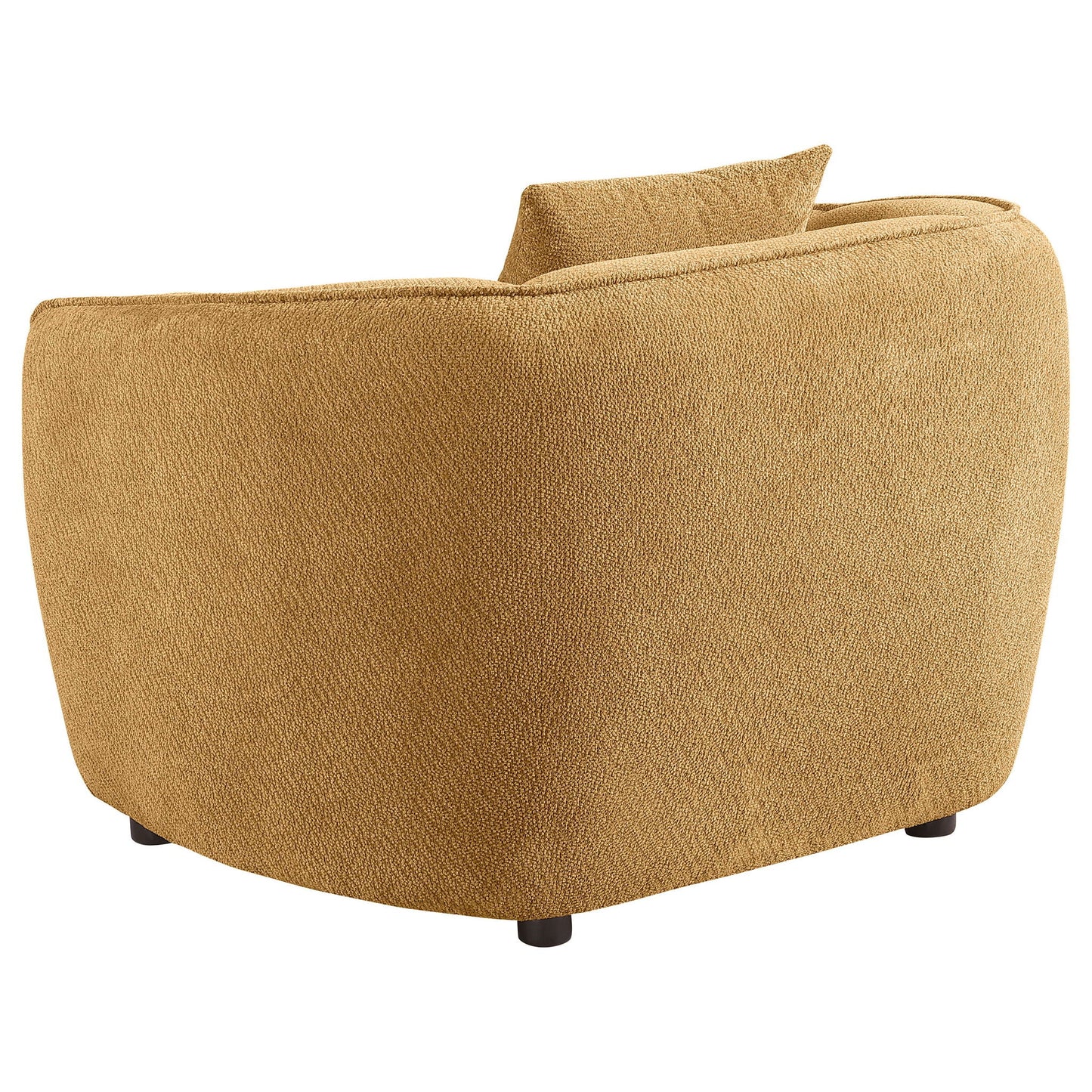 Aleisha Fabric Upholstered Accent Chair Mustard Yellow