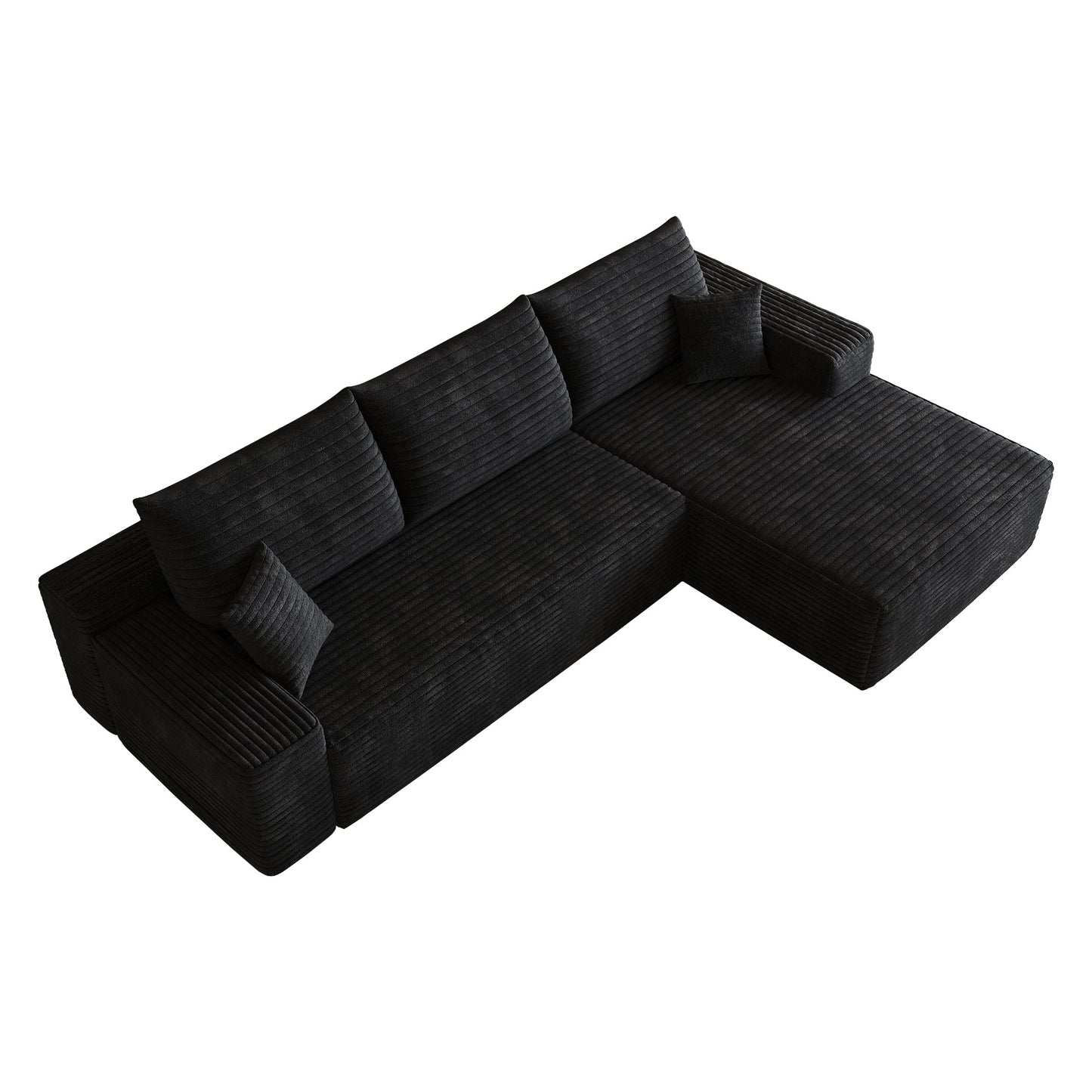 107" Cloud Sectional Couch with L-Shape Chaise