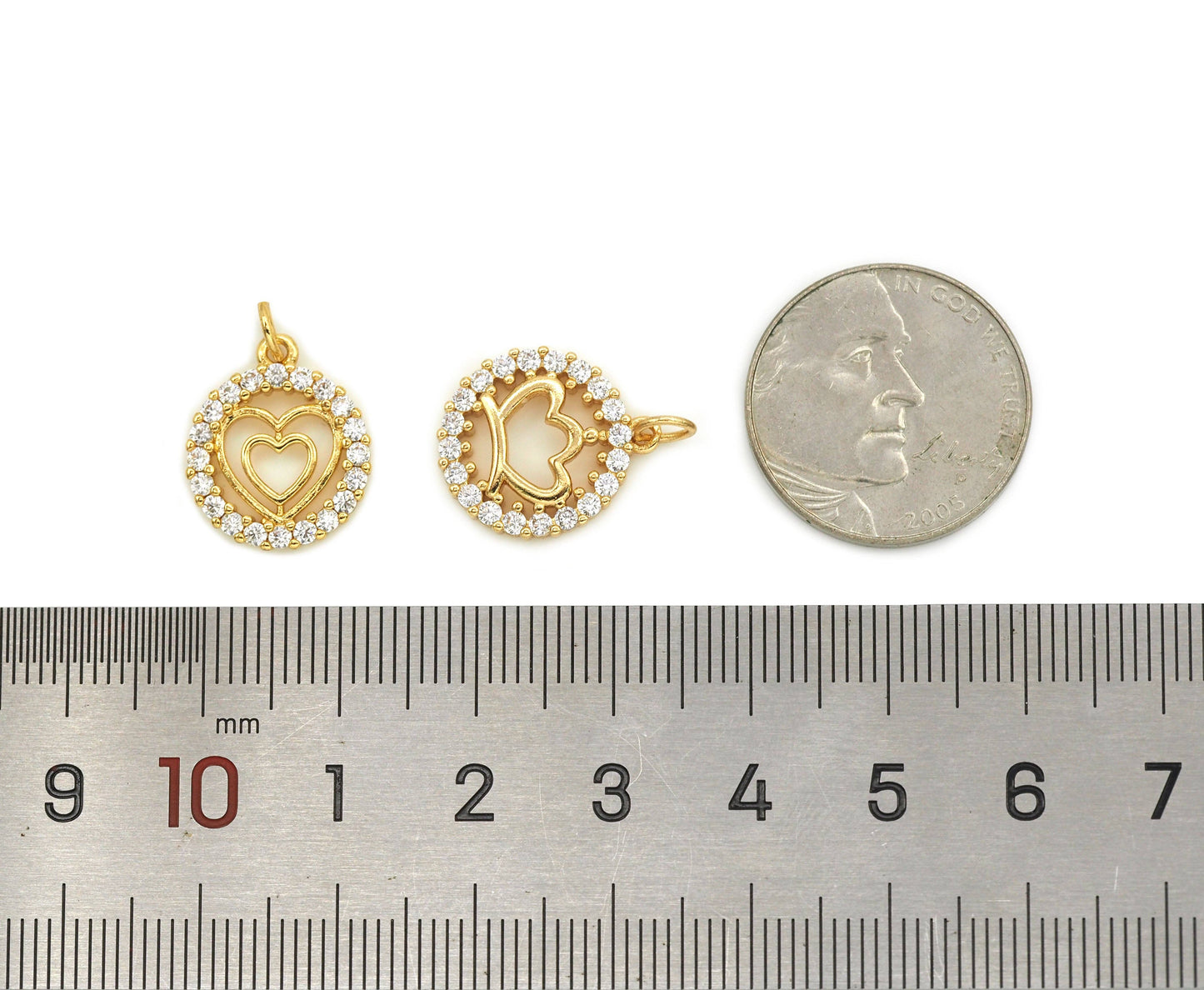CZ Cross star heart angel smiley face crown starfish Charm, Sku#JL87