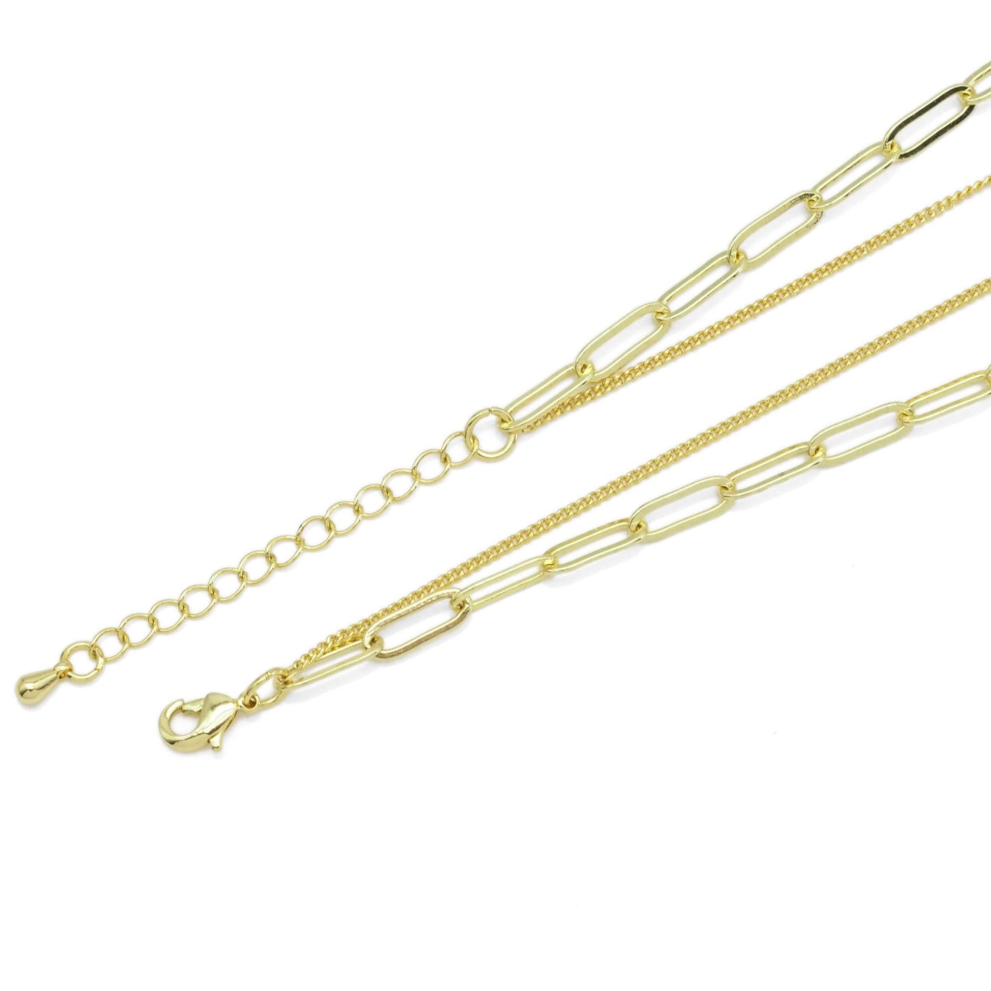 Lucky Tag Love Coin Dainty Chain Layering Necklace set, EF468