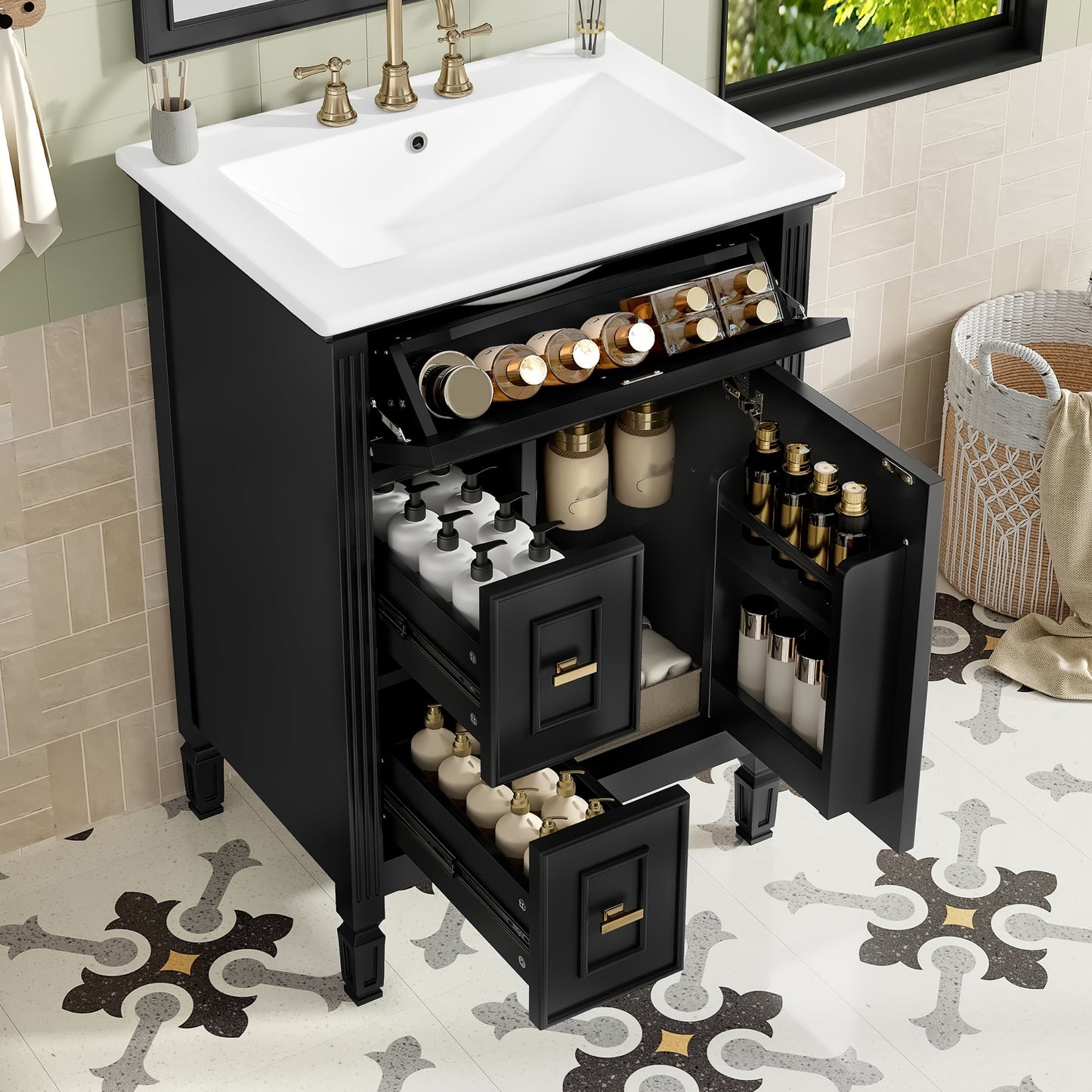24-Inch Bathroom Vanity with Sink