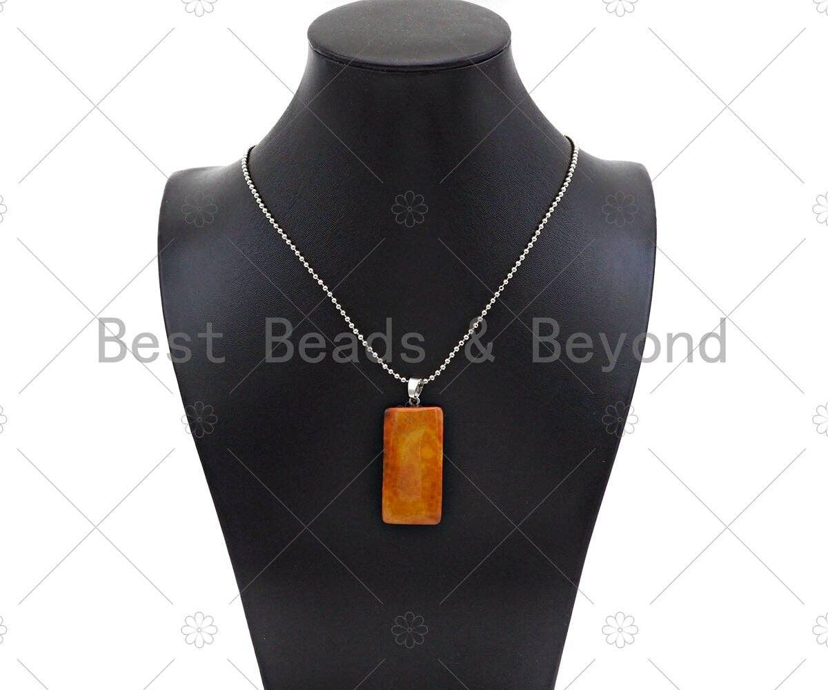 High Quality Natural Druzy Agate Rectangle Shape Pendant, Sa
