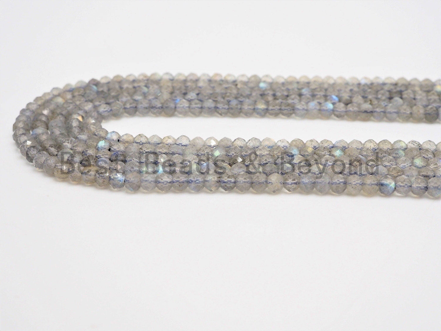 High Quality Natural Labradorite Rondelle/Round Faceted beads,2x3mm/4mm/5mm Sparkle Gemstone Beads, Tiny beads, 15.5inch strand, SKU#U370