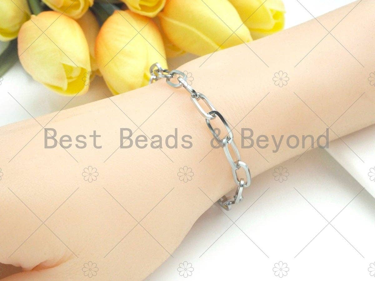Non-tarnish Stainless Steel Oval Link Chain, Antique Silver Color Unfinished Jewelry Chains, Wholesale Chain, 6x12mm,sku#A104