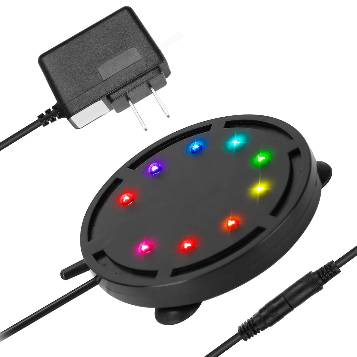4インチ マルチカラーLED水槽用エアバブルランプ