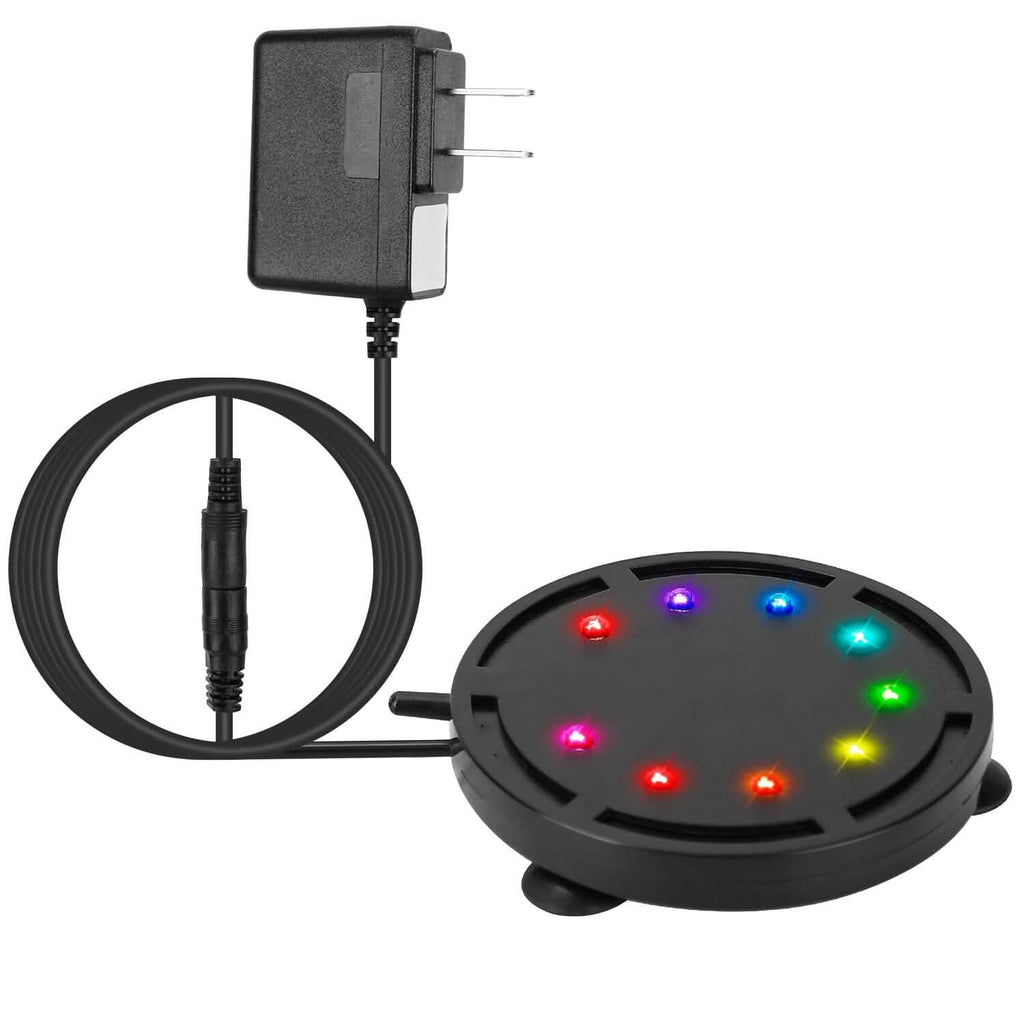 4インチ マルチカラーLED水槽用エアバブルランプ