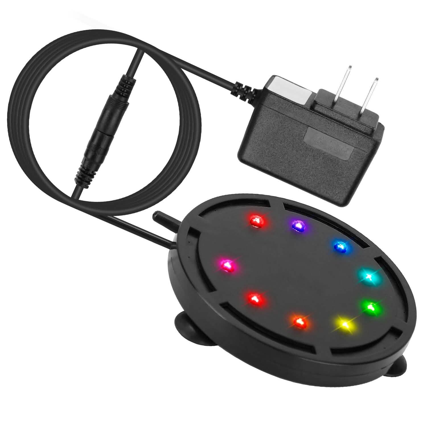 4インチ マルチカラーLED水槽用エアバブルランプ