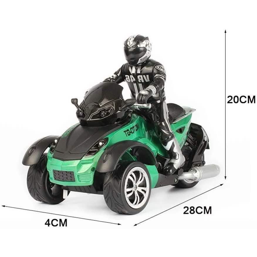 Moto RC cascadeuse de course à 3 roues, 4x4 tout-terrain