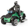Moto RC cascadeuse de course à 3 roues, 4x4 tout-terrain