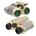 Jumelles de vision nocturne 4x30 pour enfants avec lampe LED escamotable