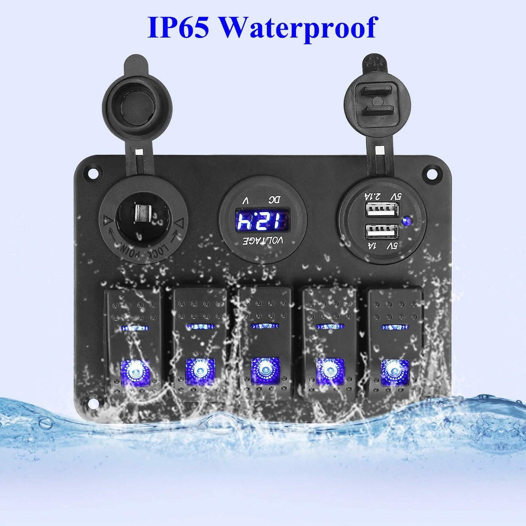 5 Gang Marine Panel Switch