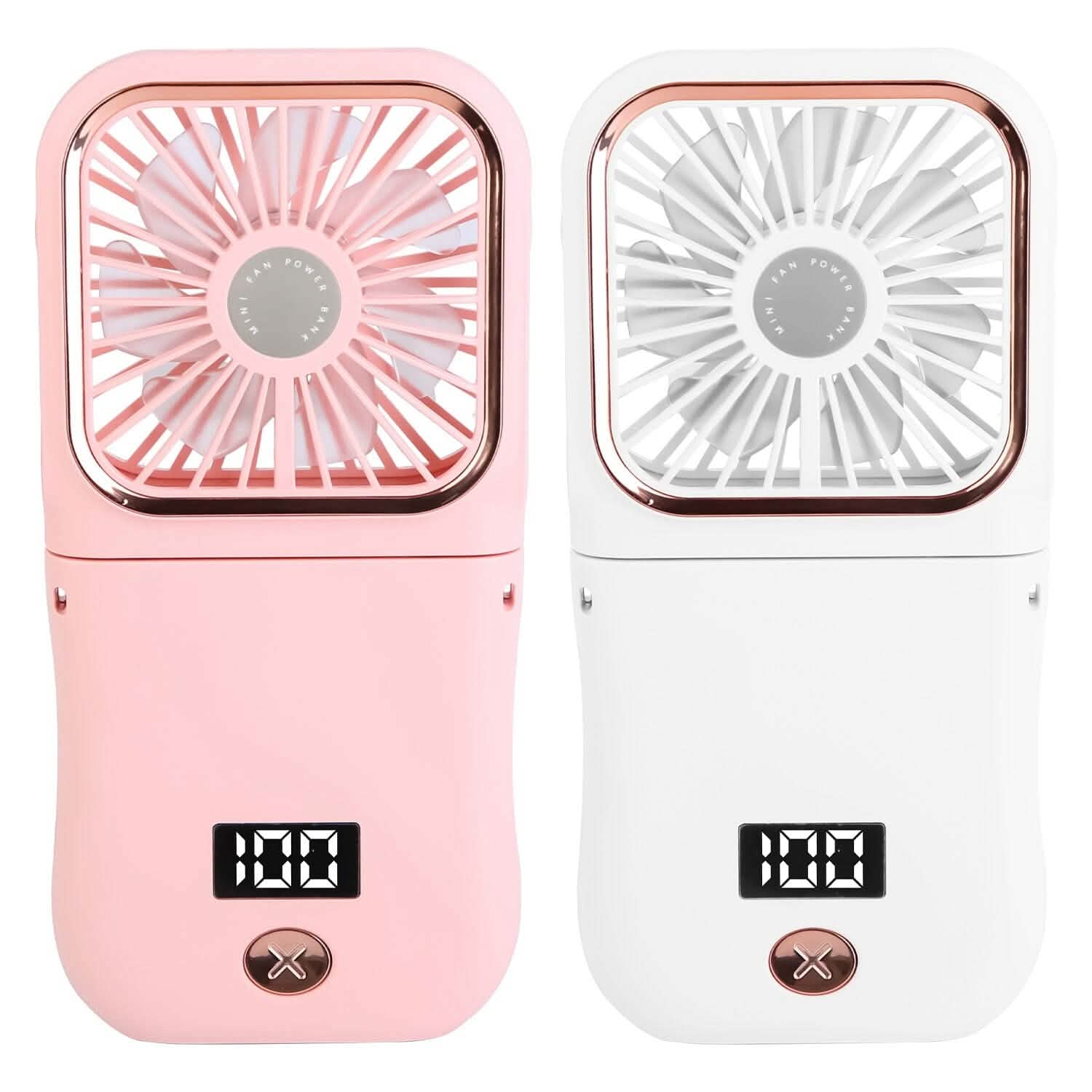5-in-1 Folding Rechargeable Hands Free Mini Fan