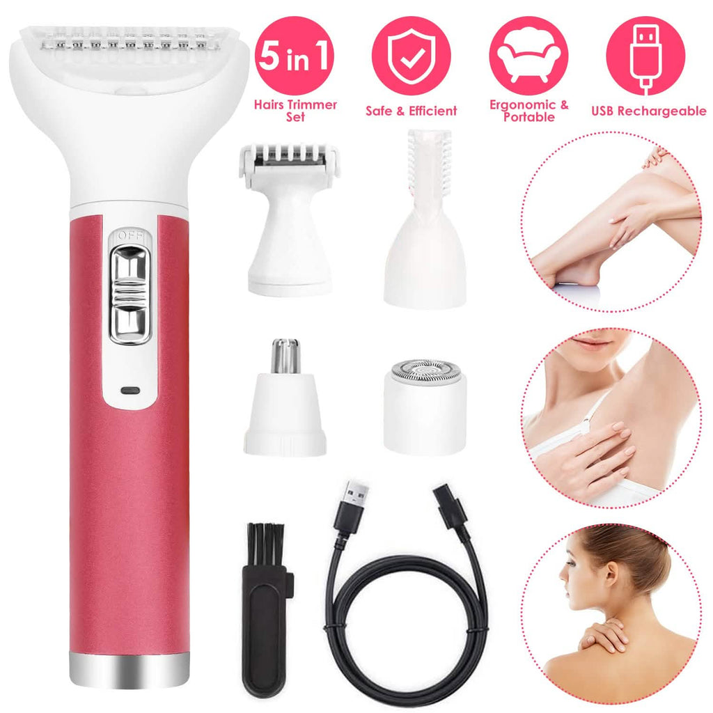 Rasoir électrique femme 5-en-1