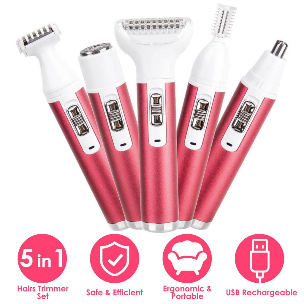 Rasoir électrique femme 5-en-1