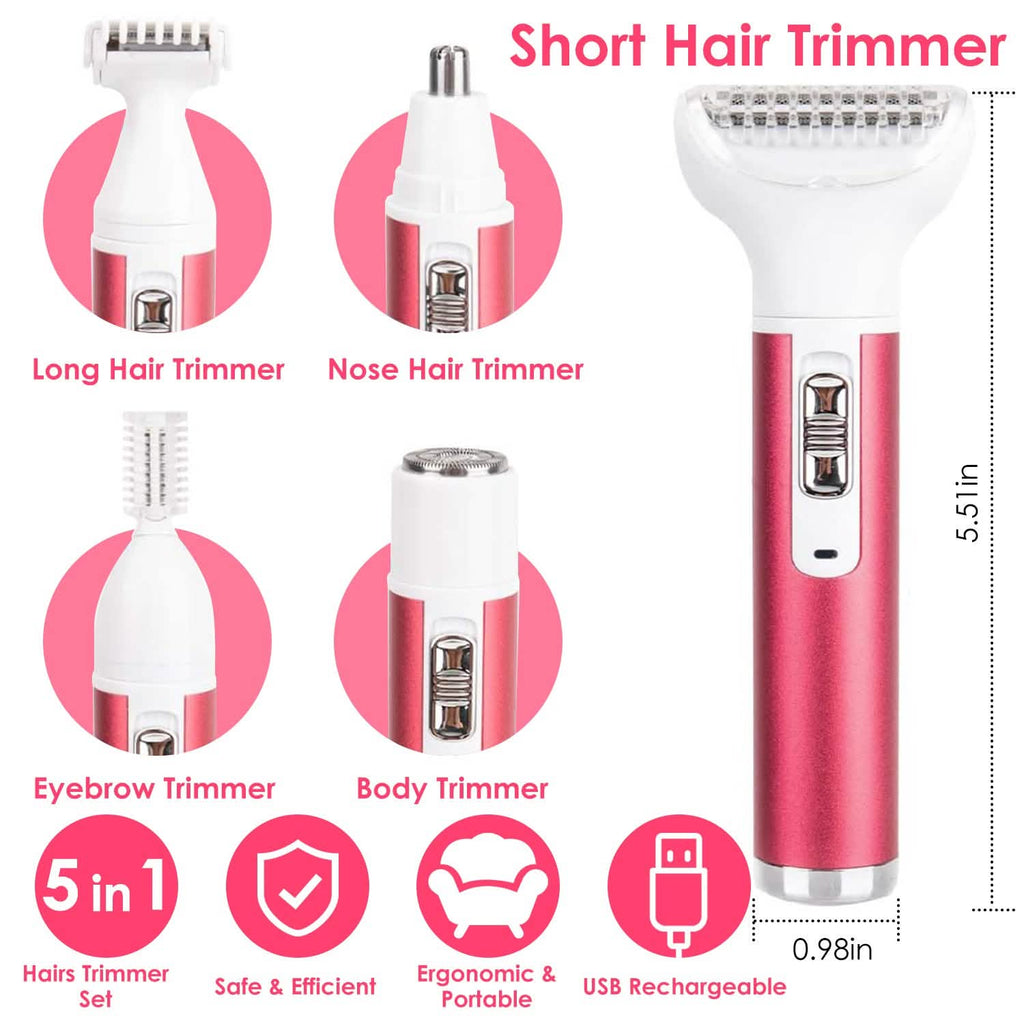 Rasoir électrique femme 5-en-1