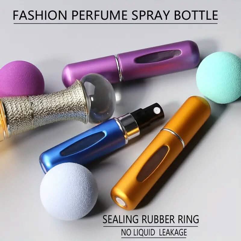 5-Pack: 0.17 Oz Matte Mini Perfume Atomizers