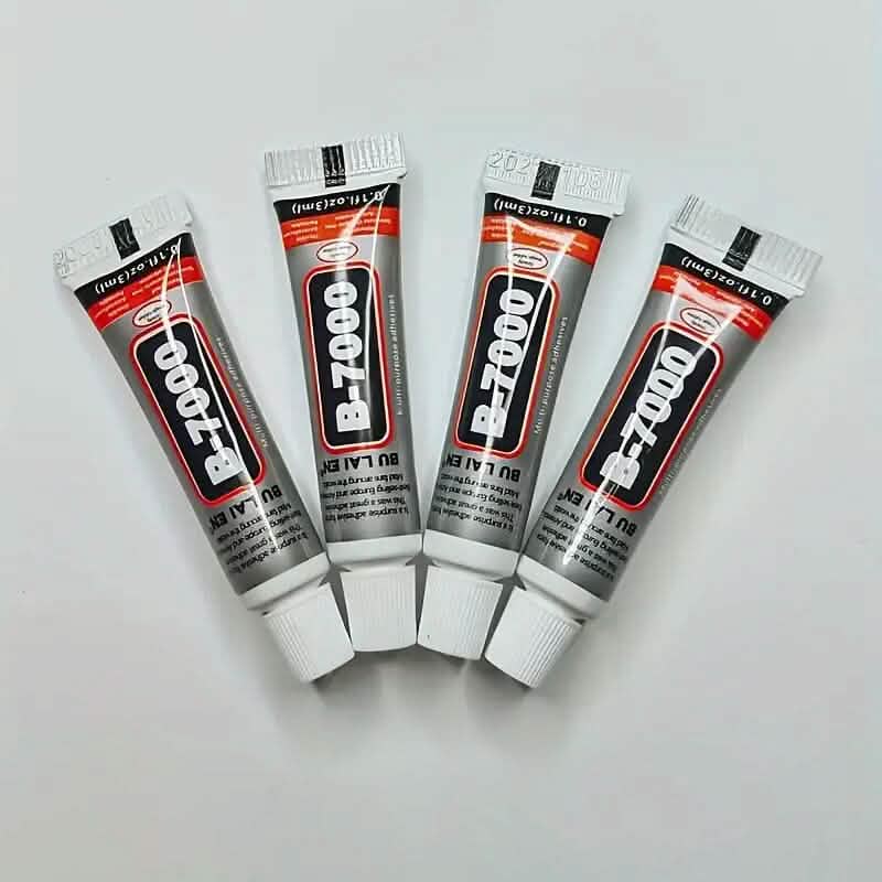 5-Pack: B-7000 Adhesive Glue for Jewelry, Plastic, Metal, Glass, Ceramic