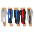 5-Pack: Men's Active Athletic Assorted Performance Shorts
