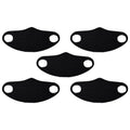 Lot de 5 : Masque facial sans couture en tissu extensible lavable et réutilisable pour hommes et femmes