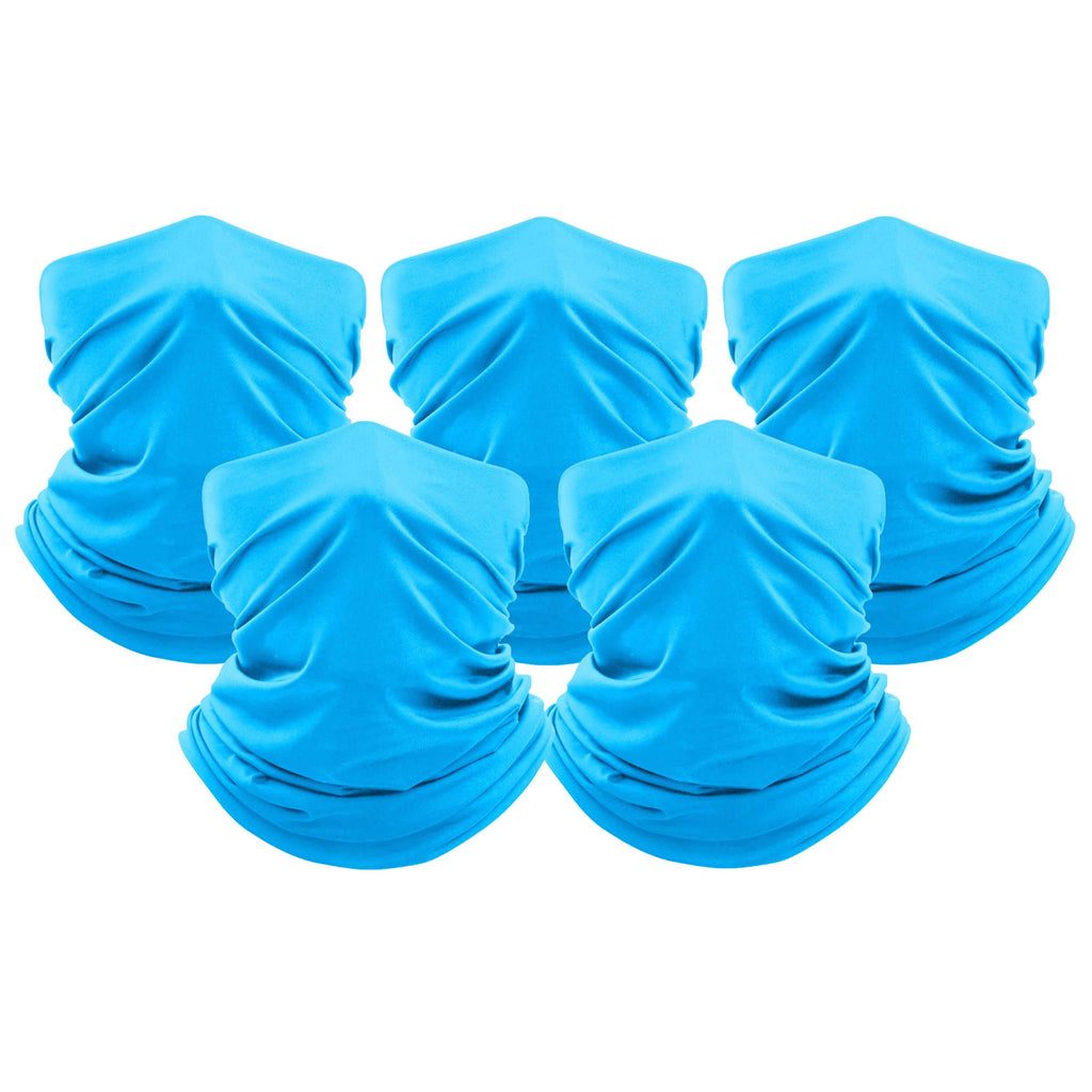 Lot de 5 : Bandana Écharpe de Cou Unisexe Anti-Humidité