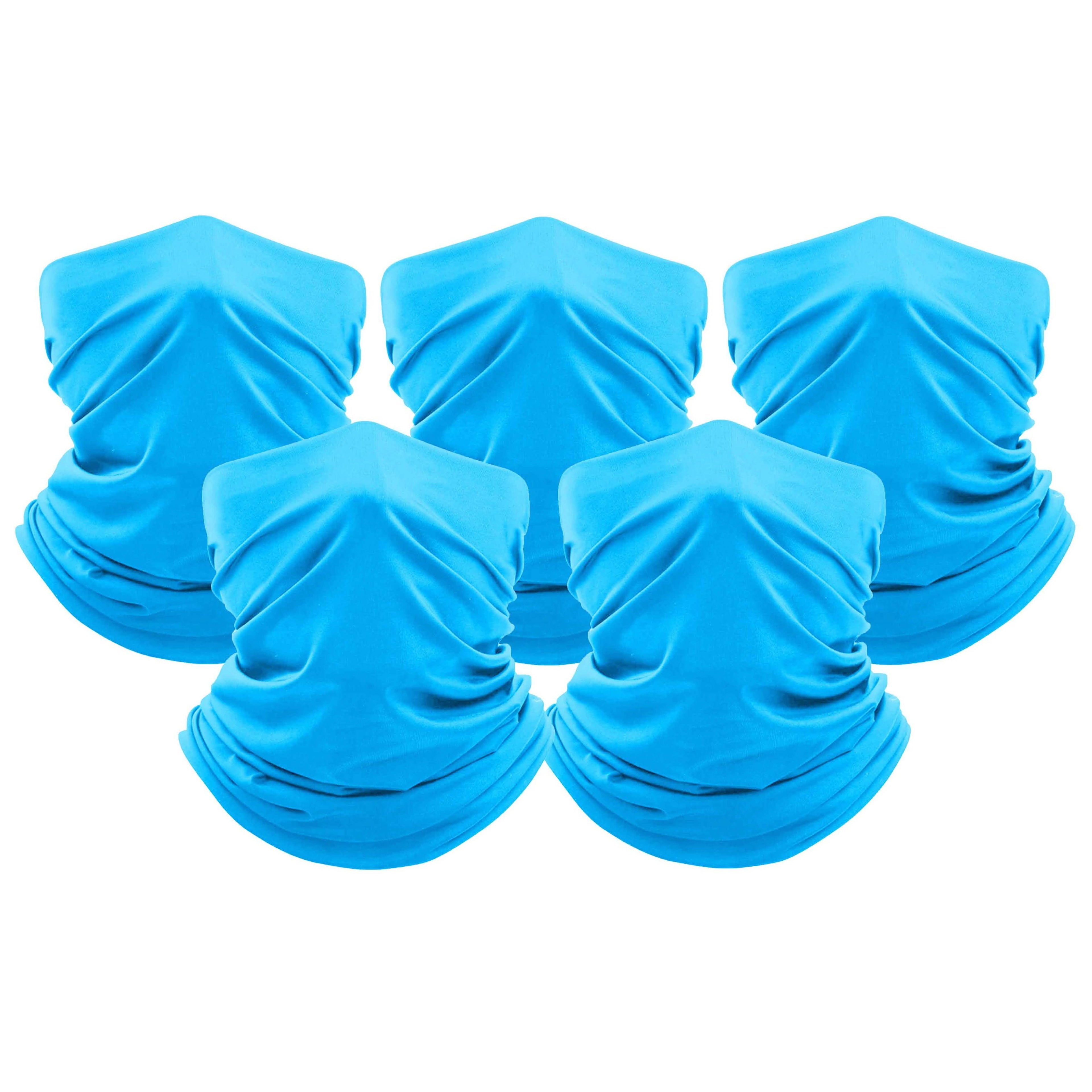 Lot de 5 : Bandana Écharpe de Cou Unisexe Anti-Humidité