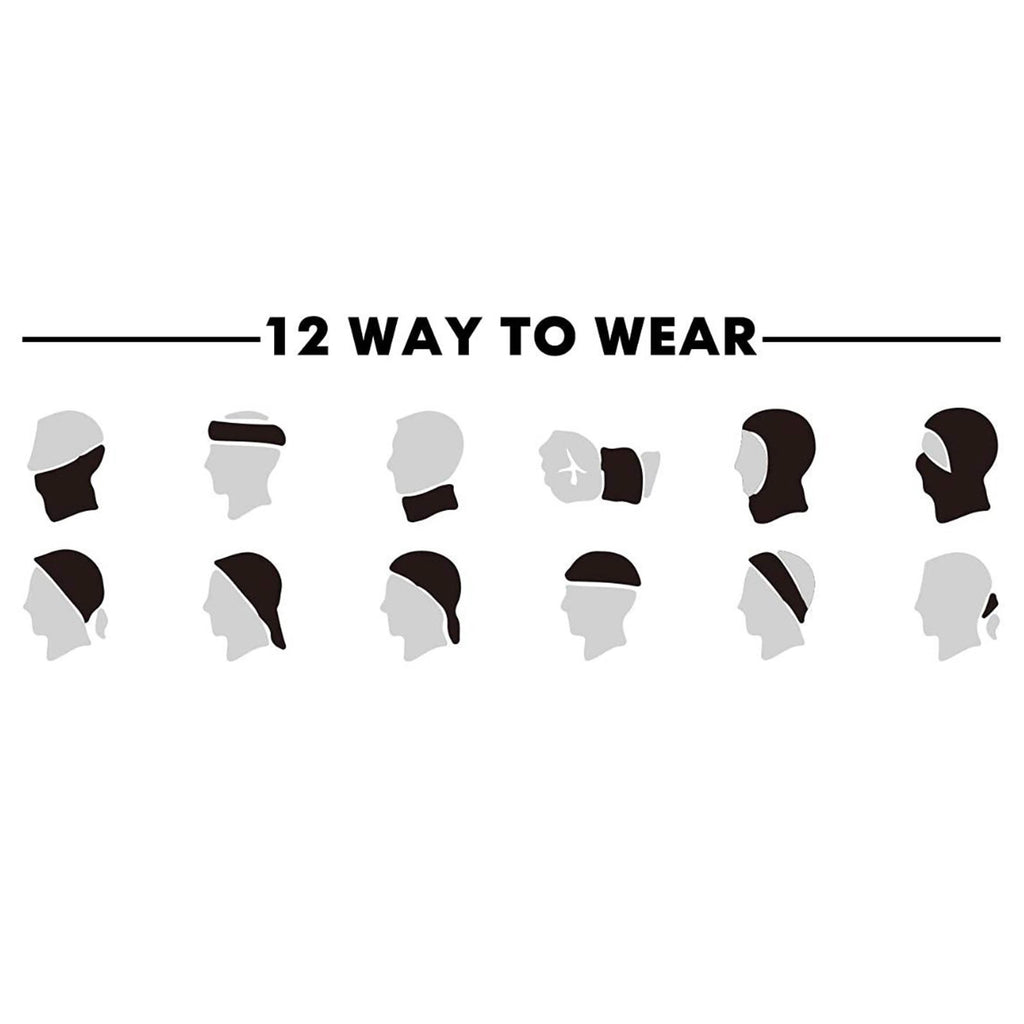 Lot de 5 : Bandana Écharpe de Cou Unisexe Anti-Humidité