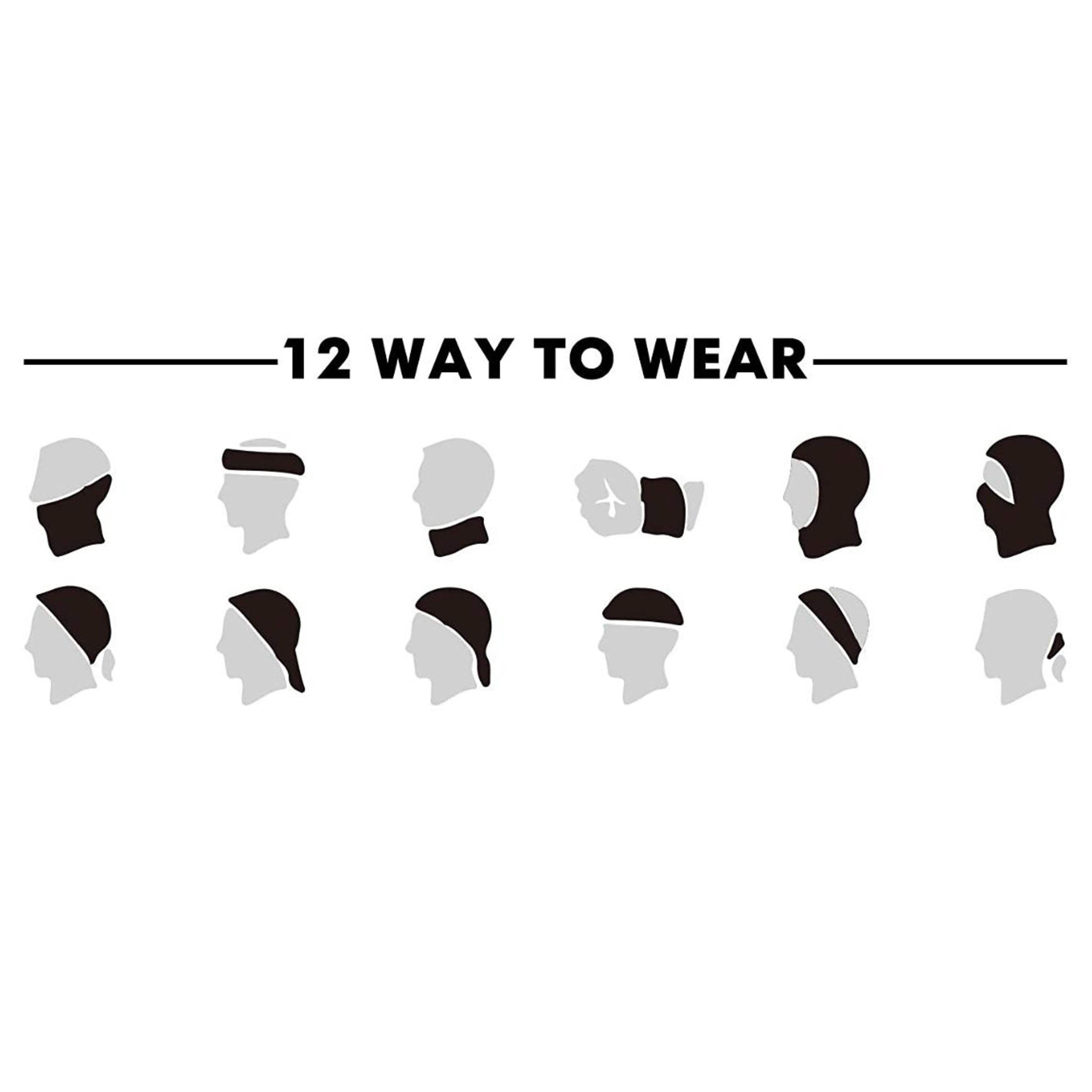 Lot de 5 : Bandana Écharpe de Cou Unisexe Anti-Humidité