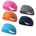 Lot de 5: Bandeau de sport et bracelet éponge unisexe