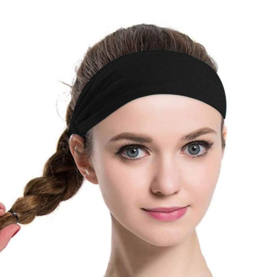 Lot de 5: Bandeau de sport et bracelet éponge unisexe