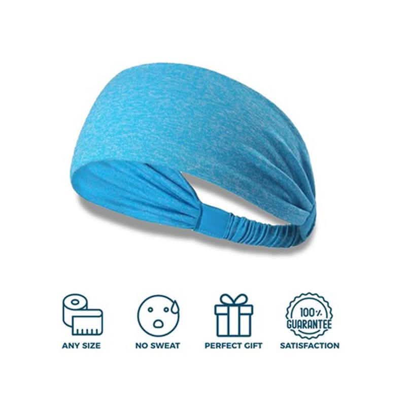 Lot de 5: Bandeau de sport et bracelet éponge unisexe