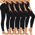 Lot de 5 : Legging taille haute doublé polaire pour femme