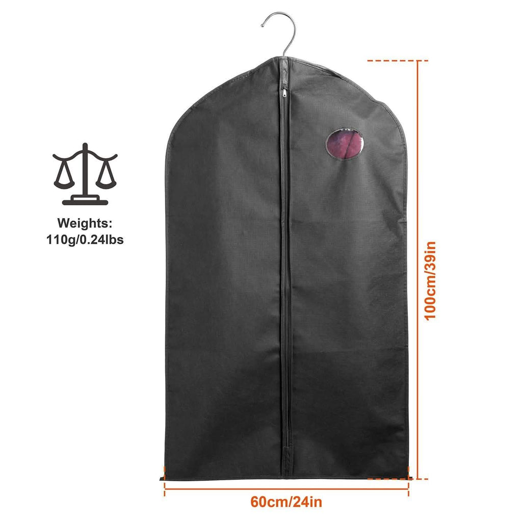 5-Piece: 39" Garment Bags Hanging Suit Bags Covers