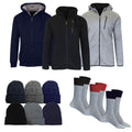 5-Piece: Men's Sherpa Winter Gift Set