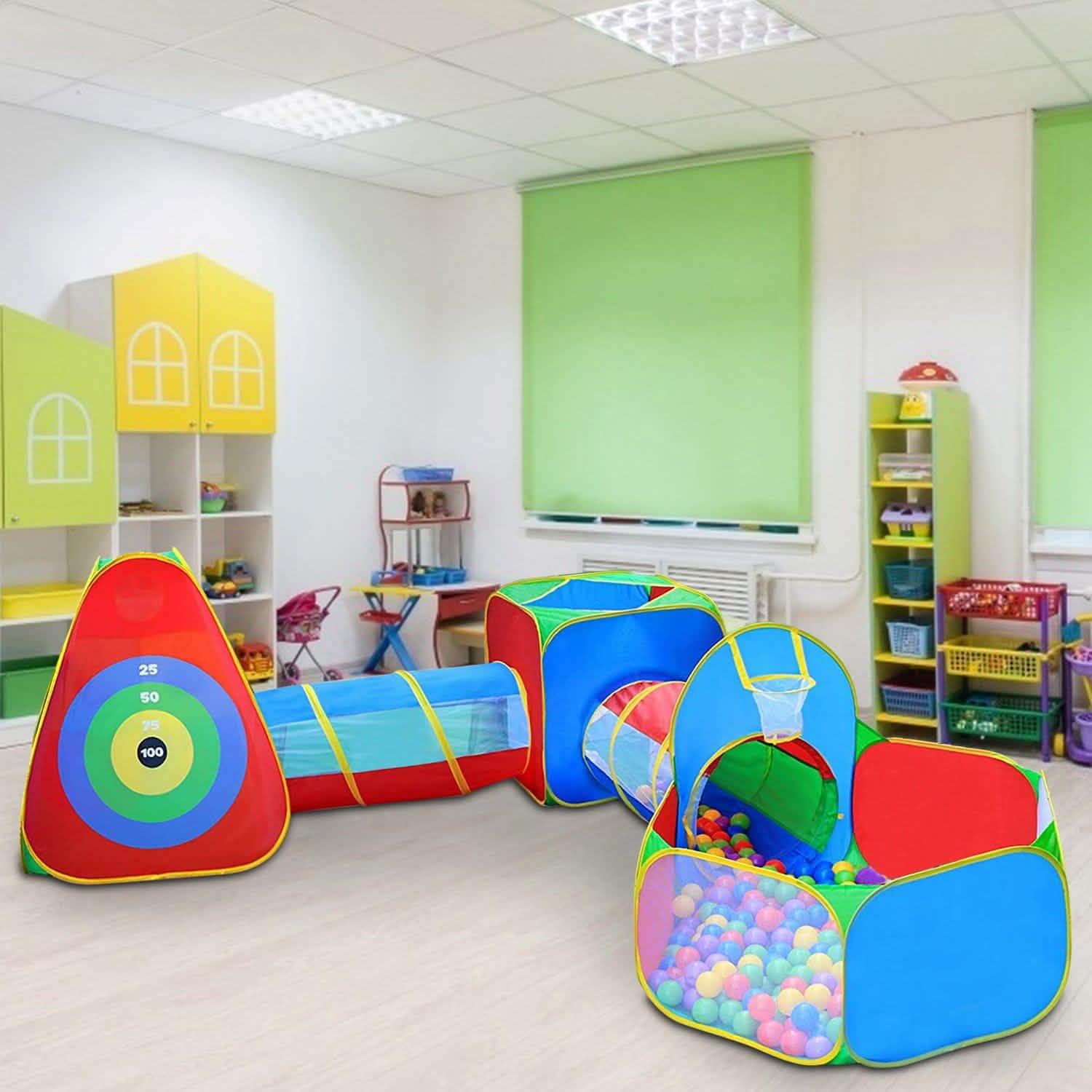 5 pièces : Tentes de jeu et piscine à balles pour enfants pop-up