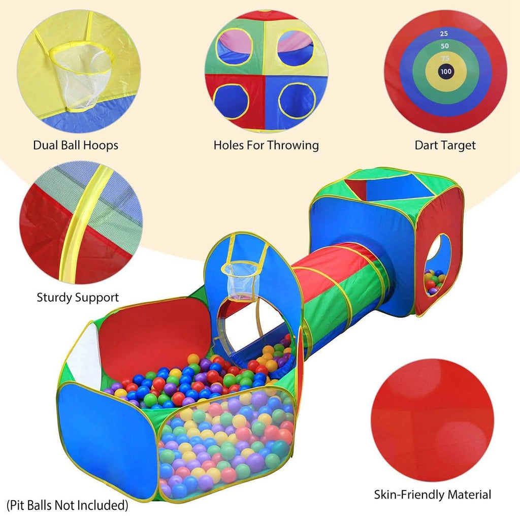 5 pièces : Tentes de jeu et piscine à balles pour enfants pop-up