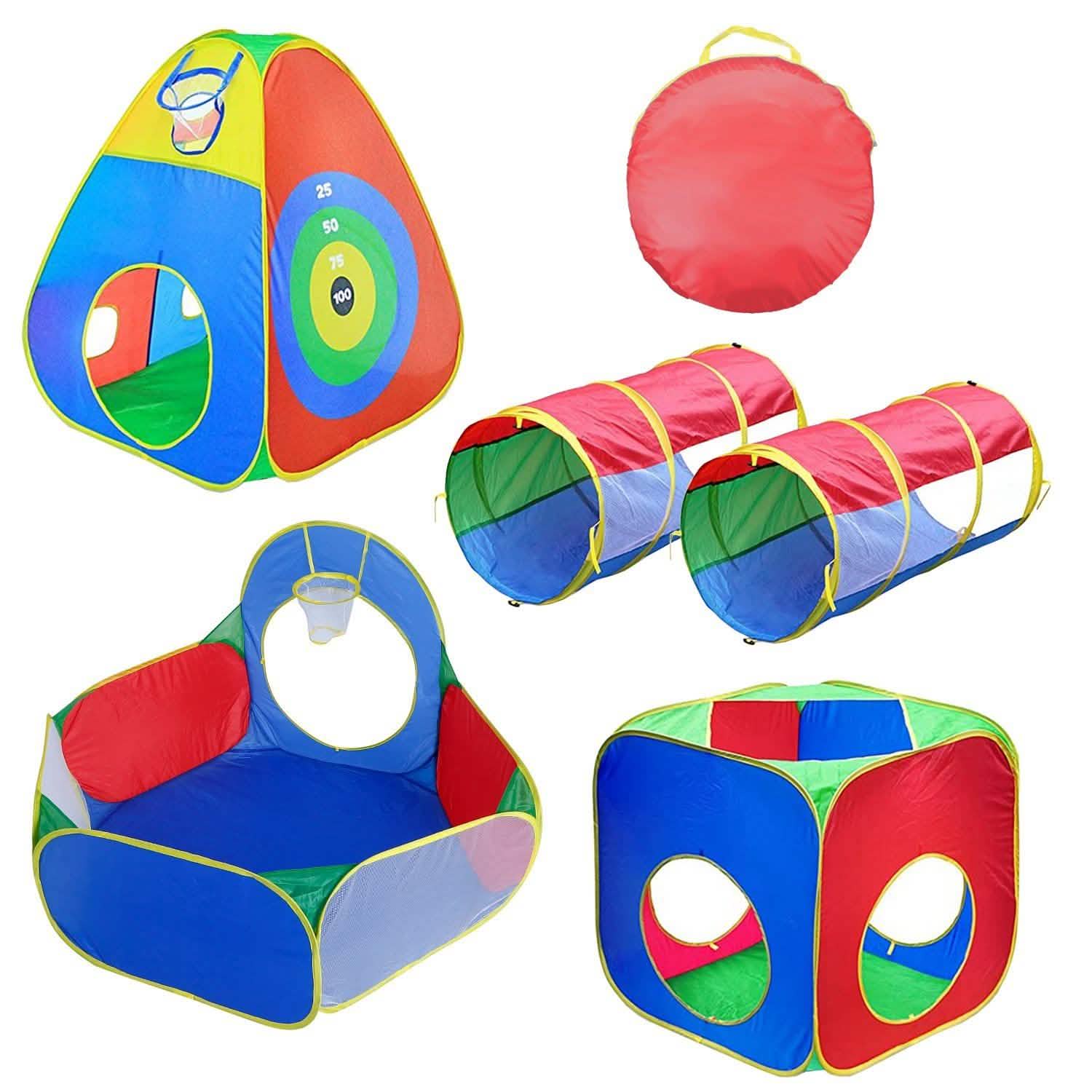 5 pièces : Tentes de jeu et piscine à balles pour enfants pop-up
