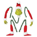 5-Piece Set: Grinch Christmas Tree Decorations, Elf Head, Christmas Tree Arms and Legs