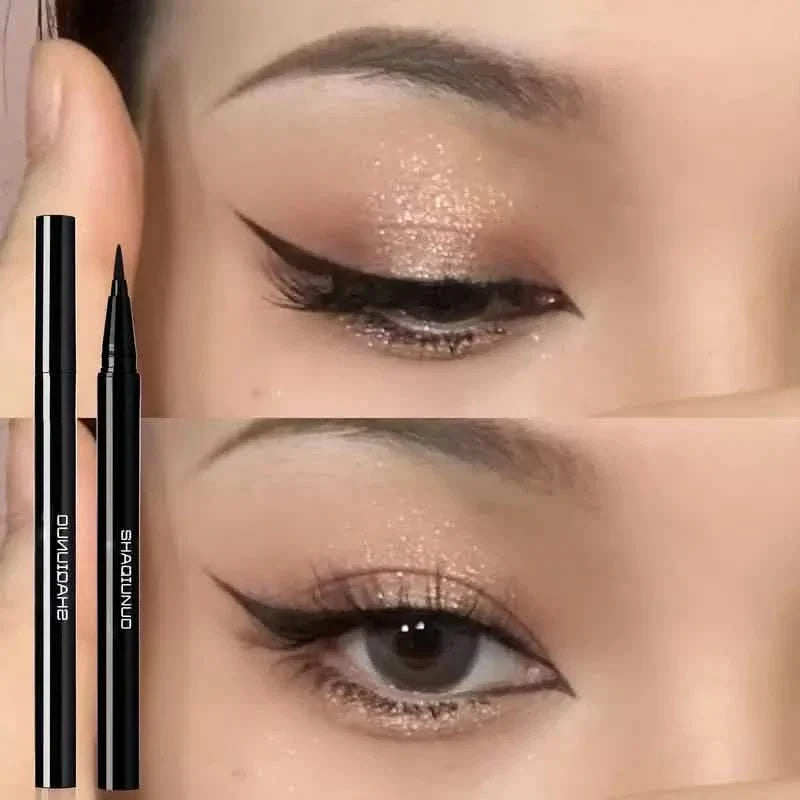 Ensemble de 5 pièces : Kit de stylos eye-liner liquide, séchage rapide, application douce, maquillage waterproof et résistant à la transpiration