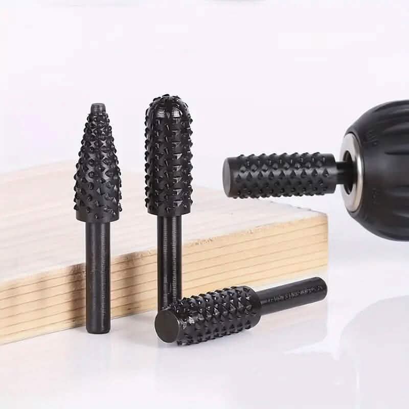 5-Piece Set: Wood Carving File Rasp Drill Bit