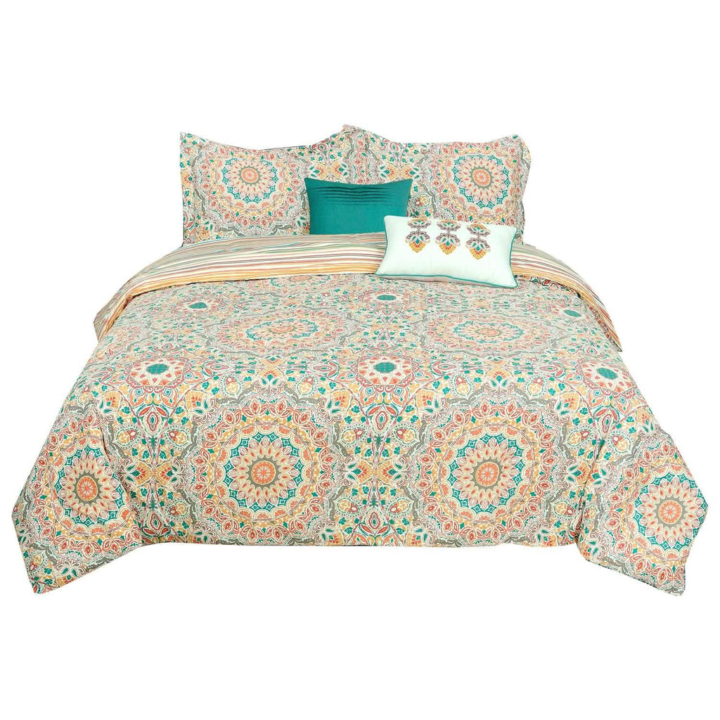 5-Piece: Sloane Street Cozumel Medallion Comforter Set