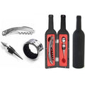 5-Piece: Wine Opener Set with Bottle-Shaped Case