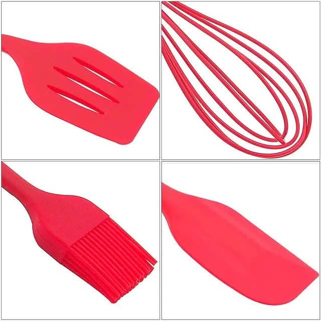 Ensemble de 5 ustensiles de cuisine en silicone