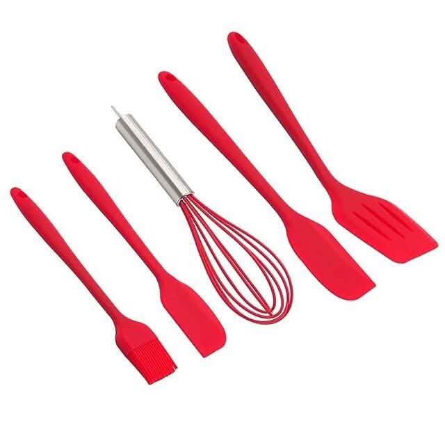Ensemble de 5 ustensiles de cuisine en silicone