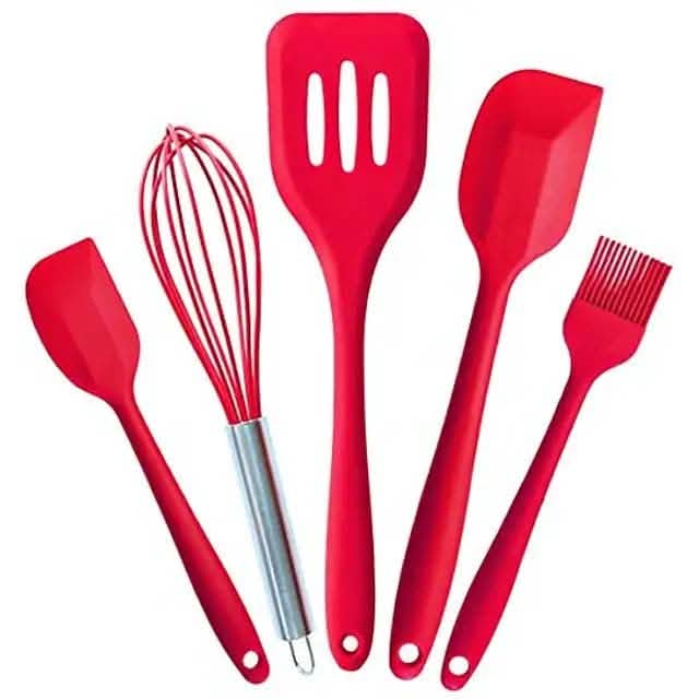 Ensemble de 5 ustensiles de cuisine en silicone