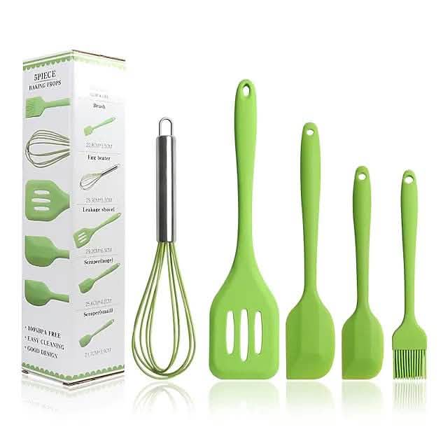 Ensemble de 5 ustensiles de cuisine en silicone