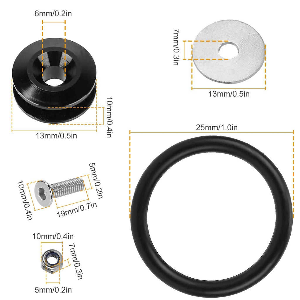 5-Set: Car Quick Release Bumper Fasteners