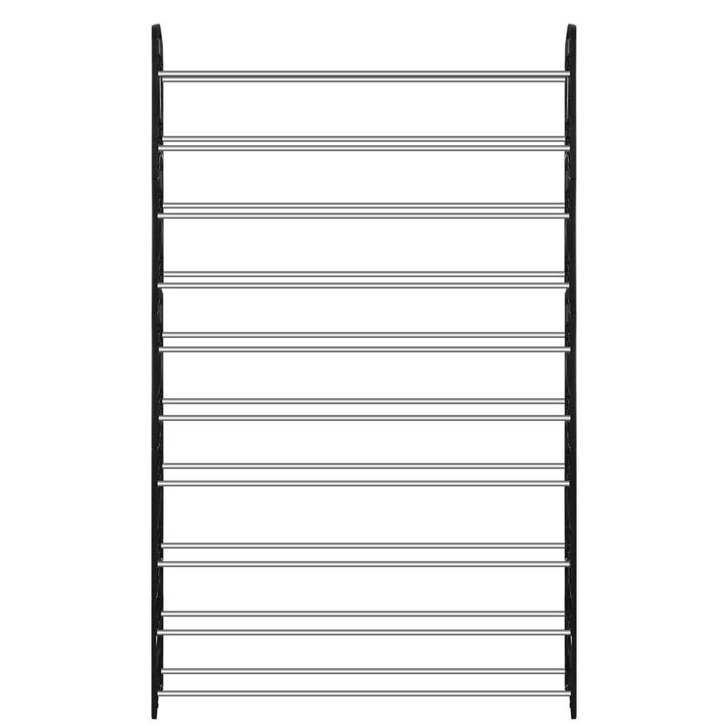 50-Pair Shoe Rack Storage Organizer 10-Tier Portable Wardrobe Tower